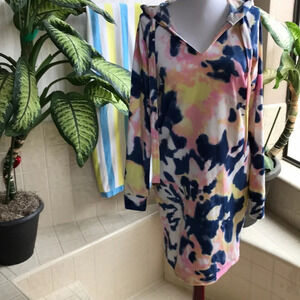 Bobbie Brooks tie-dye hoodie dress / loungewear